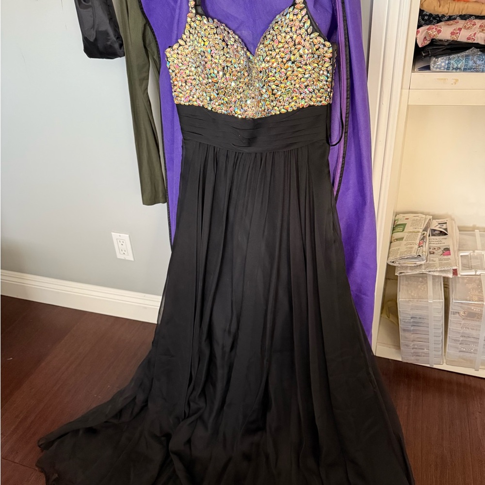 Trudy’s Bridal - Black Gown with Embellished bodice